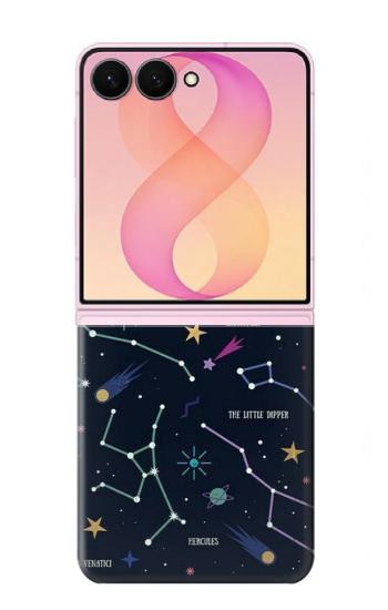 S3220 スターマップ星座星座 Star Map Zodiac Constellations Samsung Galaxy Z Flip 8 バックケース、フリップケース・カバー