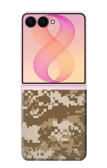 S3294 陸軍砂漠タンコヨーテカモ迷彩 Army Desert Tan Coyote Camo Camouflage Samsung Galaxy Z Flip 8 バックケース、フリップケース・カバー
