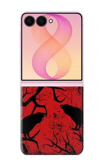 S3325 カラス黒い血の木 Crow Black Blood Tree Samsung Galaxy Z Flip 8 バックケース、フリップケース・カバー