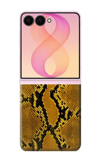 S3365 黄パイソンの皮膚 グラフィックプリント Yellow Python Skin Graphic Print Samsung Galaxy Z Flip 8 バックケース、フリップケース・カバー