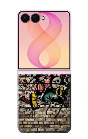 S3394 落書き Graffiti Wall Samsung Galaxy Z Flip 8 バックケース、フリップケース・カバー