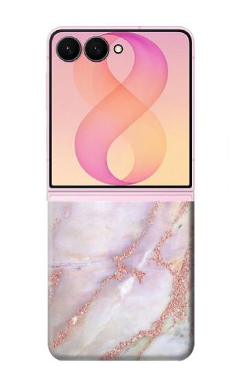 S3482 ピンクの大理石のグラフィックプリント Soft Pink Marble Graphic Print Samsung Galaxy Z Flip 8 バックケース、フリップケース・カバー