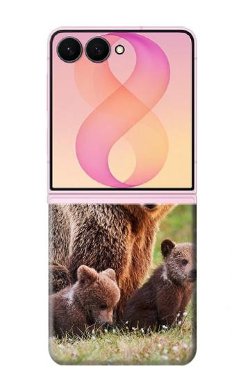 S3558 くまの家族 Bear Family Samsung Galaxy Z Flip 8 バックケース、フリップケース・カバー