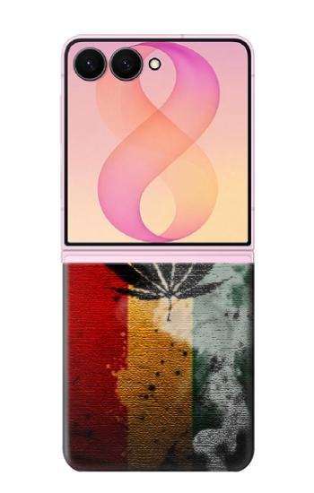 S3890 レゲエ ラスタ フラッグ スモーク Reggae Rasta Flag Smoke Samsung Galaxy Z Flip 8 バックケース、フリップケース・カバー