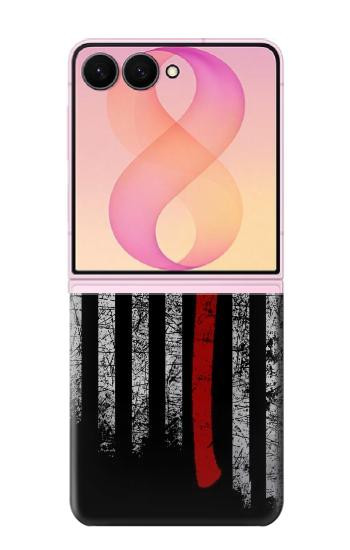 S3958 消防士の斧の旗 Firefighter Axe Flag Samsung Galaxy Z Flip 8 バックケース、フリップケース・カバー