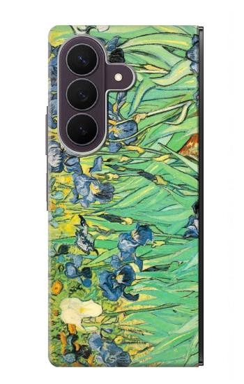 S0210 フィンセント・ファン・ゴッホ アイリスの花 Van Gogh Irises Samsung Galaxy Z Fold 8 Ultra バックケース、フリップケース・カバー