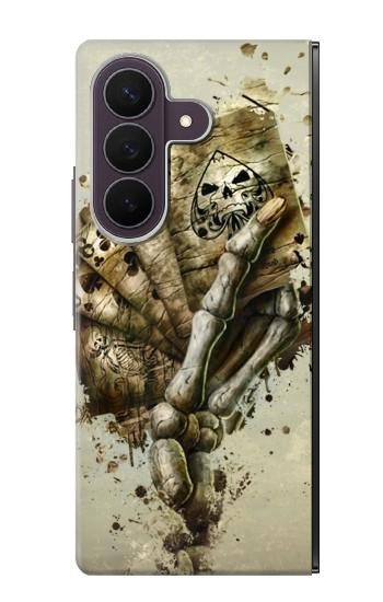 S0550 スカルカードポーカー Skull Card Poker Samsung Galaxy Z Fold 8 Ultra バックケース、フリップケース・カバー
