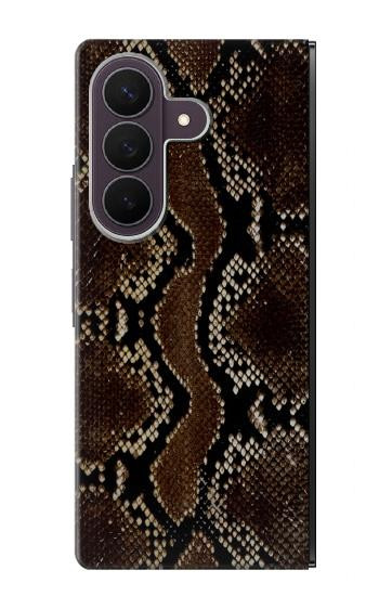 S0553 蛇の皮膚 グラフィックプリント Snake Skin Samsung Galaxy Z Fold 8 Ultra バックケース、フリップケース・カバー