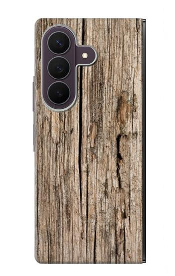 S0600 木材 グラフィックプリント Wood Graphic Printed Samsung Galaxy Z Fold 8 Ultra バックケース、フリップケース・カバー