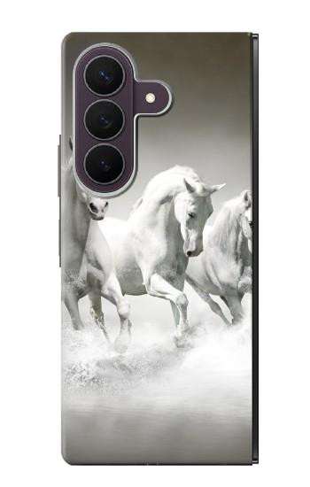 S0933 白馬 White Horses Samsung Galaxy Z Fold 8 Ultra バックケース、フリップケース・カバー