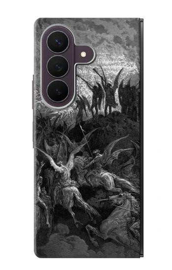 S1026 ギュスターヴ・ドレ 失楽園 Gustave Dore Paradise Lost Samsung Galaxy Z Fold 8 Ultra バックケース、フリップケース・カバー