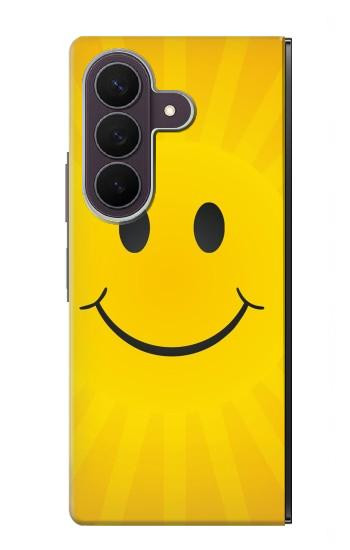 S1146 スマイル黄色の日 Yellow Sun Smile Samsung Galaxy Z Fold 8 Ultra バックケース、フリップケース・カバー