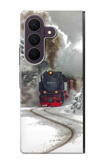 S1509 蒸気機関車 Steam Train Samsung Galaxy Z Fold 8 Ultra バックケース、フリップケース・カバー