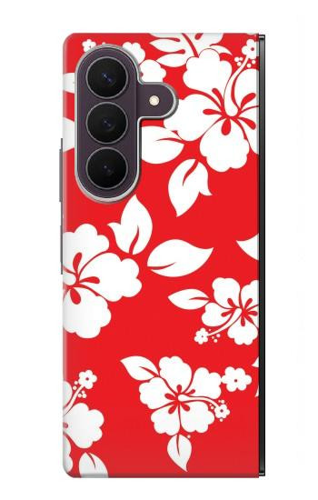 S1949 ハワイのハイビスカス柄 Hawaiian Hibiscus Pattern Samsung Galaxy Z Fold 8 Ultra バックケース、フリップケース・カバー