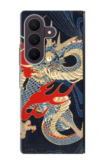 S2073 日本ドラゴン Japan Dragon Art Samsung Galaxy Z Fold 8 Ultra バックケース、フリップケース・カバー
