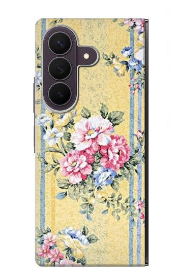 S2229 ビンテージの花 Vintage Flowers Samsung Galaxy Z Fold 8 Ultra バックケース、フリップケース・カバー