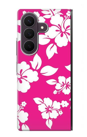 S2246 ハワイのハイビスカスピンク柄 Hawaiian Hibiscus Pink Pattern Samsung Galaxy Z Fold 8 Ultra バックケース、フリップケース・カバー