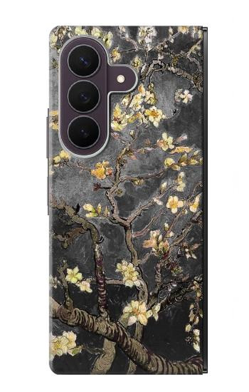 S2664 黒開花アーモンドの木 フィンセント・ファン・ゴッホ Black Blossoming Almond Tree Van Gogh Samsung Galaxy Z Fold 8 Ultra バックケース、フリップケース・カバー