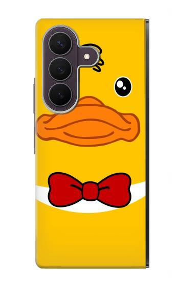 S2760 イエロー アヒル タキシード 漫画 Yellow Duck Tuxedo Cartoon Samsung Galaxy Z Fold 8 Ultra バックケース、フリップケース・カバー