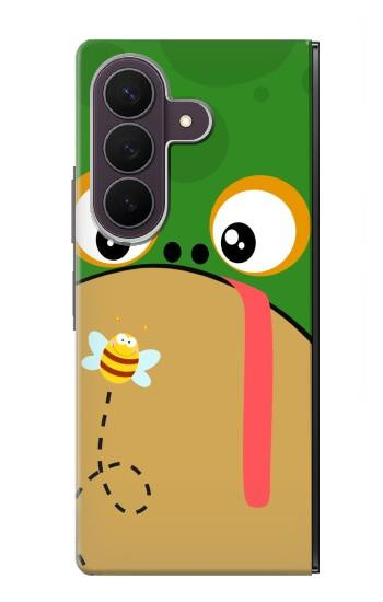 S2765 かわいいカエル ハチ 漫画 Frog Bee Cute Cartoon Samsung Galaxy Z Fold 8 Ultra バックケース、フリップケース・カバー