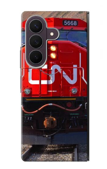 S2774 カナダの列車 Train Canadian National Railway Samsung Galaxy Z Fold 8 Ultra バックケース、フリップケース・カバー