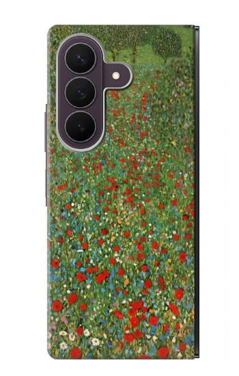 S2872 グスタフ・クリムト けしの野 Gustav Klimt Poppy Field Samsung Galaxy Z Fold 8 Ultra バックケース、フリップケース・カバー