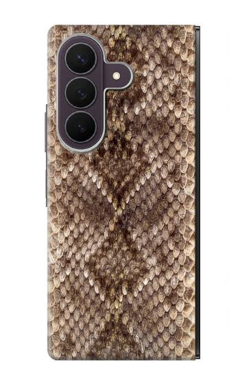 S2875 ラトルスネークスキン グラフィックプリント Rattle Snake Skin Graphic Printed Samsung Galaxy Z Fold 8 Ultra バックケース、フリップケース・カバー