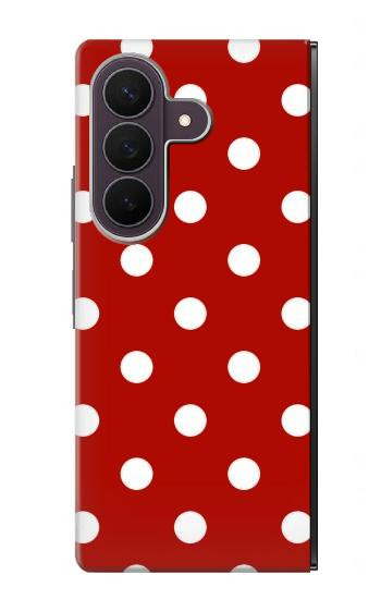 S2951 赤の水玉 Red Polka Dots Samsung Galaxy Z Fold 8 Ultra バックケース、フリップケース・カバー