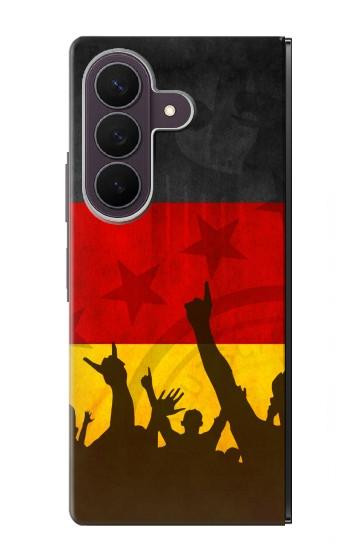 S2966 ドイツサッカー Germany Football Soccer Flag Samsung Galaxy Z Fold 8 Ultra バックケース、フリップケース・カバー