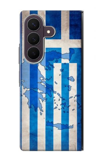 S2970 ギリシャサッカー Greece Map Football Soccer Flag Samsung Galaxy Z Fold 8 Ultra バックケース、フリップケース・カバー
