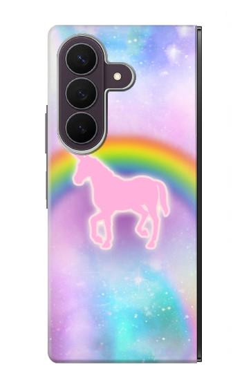 S3070 レインボーユニコーンパステル Rainbow Unicorn Pastel Sky Samsung Galaxy Z Fold 8 Ultra バックケース、フリップケース・カバー