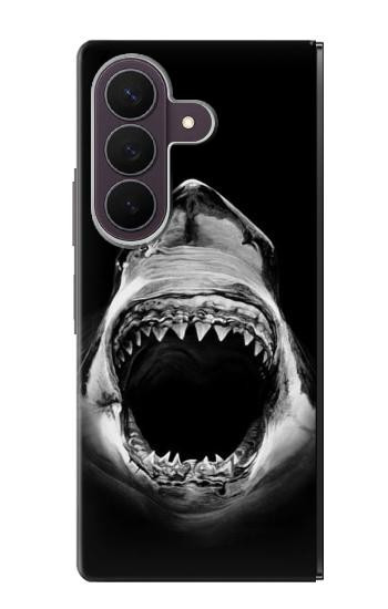 S3100 白のサメ Great White Shark Samsung Galaxy Z Fold 8 Ultra バックケース、フリップケース・カバー