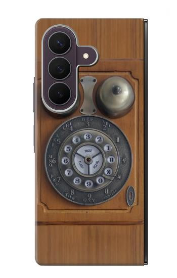 S3146 アンティークウォールレトロ電話 Antique Wall Retro Dial Phone Samsung Galaxy Z Fold 8 Ultra バックケース、フリップケース・カバー