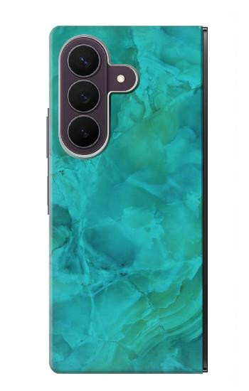 S3147 アクアマーブルストーン Aqua Marble Stone Samsung Galaxy Z Fold 8 Ultra バックケース、フリップケース・カバー