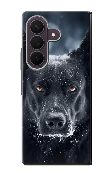 S3168 ドイツのシェパード・ブラック・ドッグ German Shepherd Black Dog Samsung Galaxy Z Fold 8 Ultra バックケース、フリップケース・カバー