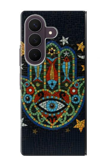 S3175 ハムサハンドモザイク Hamsa Hand Mosaics Samsung Galaxy Z Fold 8 Ultra バックケース、フリップケース・カバー