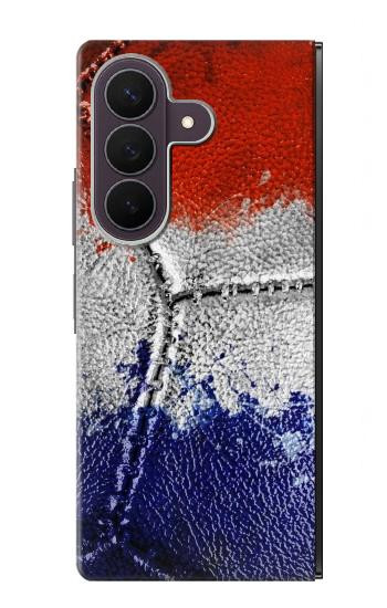 S3304 フランスの旗ビンテージフットボールのグラフィック France Flag Vintage Football Graphic Samsung Galaxy Z Fold 8 Ultra バックケース、フリップケース・カバー