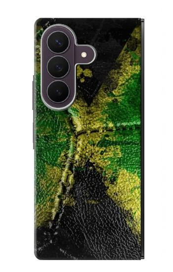 S3319 ジャマイカの旗ビンテージフットボールのグラフィック Jamaica Flag Vintage Football Graphic Samsung Galaxy Z Fold 8 Ultra バックケース、フリップケース・カバー