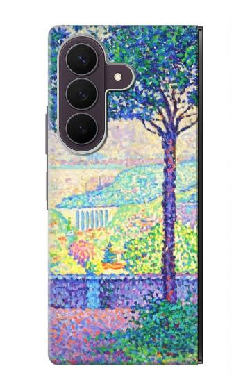 S3349 ポール・シニャック Paul Signac Terrace of Meudon Samsung Galaxy Z Fold 8 Ultra バックケース、フリップケース・カバー
