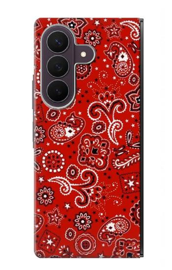 S3354 赤バンダナ Red Classic Bandana Samsung Galaxy Z Fold 8 Ultra バックケース、フリップケース・カバー