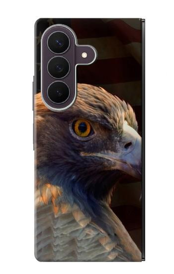 S3376 イーグルアメリカ国旗 Eagle American Flag Samsung Galaxy Z Fold 8 Ultra バックケース、フリップケース・カバー