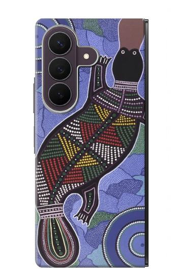 S3387 カモノハシオーストラリアのアボリジニアート Platypus Australian Aboriginal Art Samsung Galaxy Z Fold 8 Ultra バックケース、フリップケース・カバー