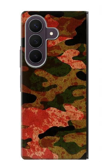 S3393 カモフラージュ 血液 Camouflage Blood Splatter Samsung Galaxy Z Fold 8 Ultra バックケース、フリップケース・カバー