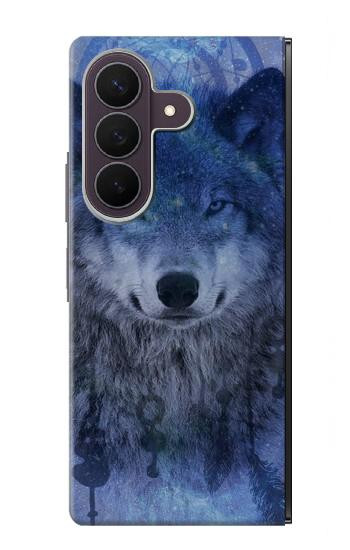 S3410 狼 ドリームキャッチャー Wolf Dream Catcher Samsung Galaxy Z Fold 8 Ultra バックケース、フリップケース・カバー
