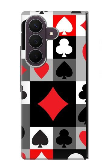 S3463 ポーカーカード Poker Card Suit Samsung Galaxy Z Fold 8 Ultra バックケース、フリップケース・カバー
