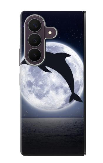 S3510 ドルフィン Dolphin Moon Night Samsung Galaxy Z Fold 8 Ultra バックケース、フリップケース・カバー