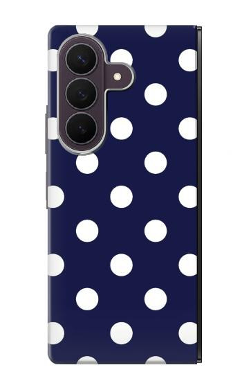 S3533 ブルーの水玉 Blue Polka Dot Samsung Galaxy Z Fold 8 Ultra バックケース、フリップケース・カバー