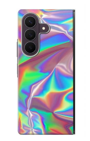 S3597 ホログラフィック写真印刷 Holographic Photo Printed Samsung Galaxy Z Fold 8 Ultra バックケース、フリップケース・カバー
