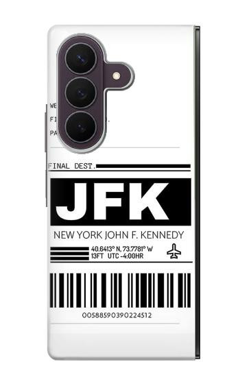S3664 航空会社の旅行手荷物ラベル Airline Travel Luggage Label Samsung Galaxy Z Fold 8 Ultra バックケース、フリップケース・カバー