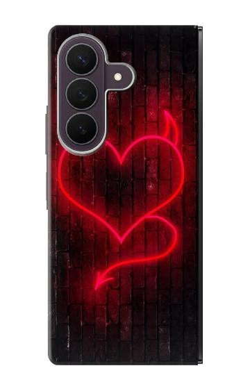 S3682 デビルハート Devil Heart Samsung Galaxy Z Fold 8 Ultra バックケース、フリップケース・カバー